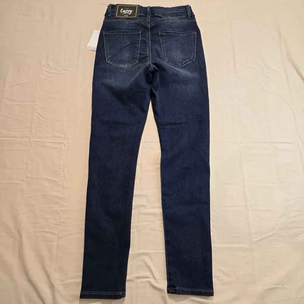 NWT Dollhouse High-rise Skinny Jeans Curvy Collection Girls Sz 7/8 28x29